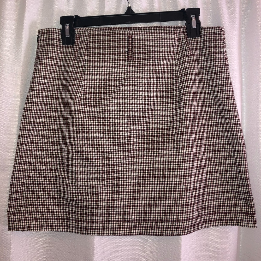 Forever 21 red plaid mini skirt